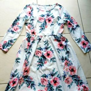 #10440-10 ❤🔥Dress Long Sleeve,XL,floral print.